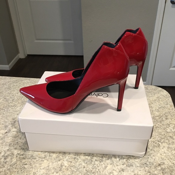 Calvin Klein Shoes - Calvin Klein Patent Leather Pump